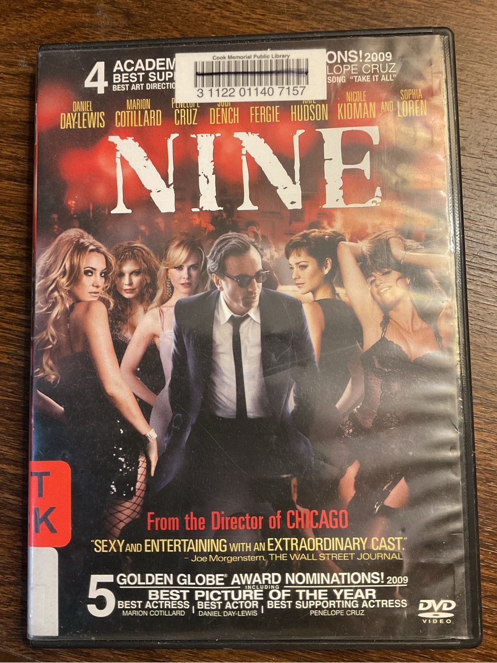 Nine Official Movie DVD 📀 Musical Fantasia Daniel Day Lewis